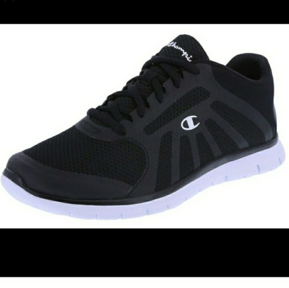 champion black running shoes